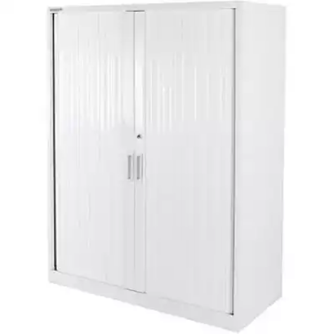 Picture of STEELCO TAMBOUR DOOR CABINET 3 SHELVES 1200H X 1200W X 463D MM SILVER GREY