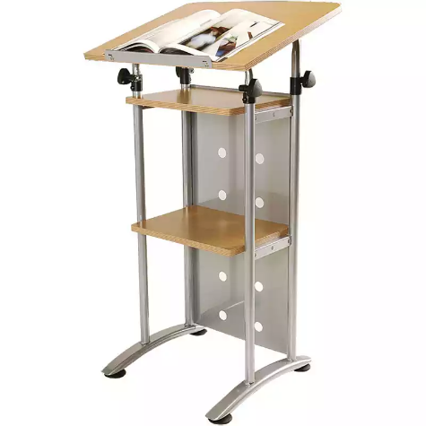 Picture of SYLEX PRESENTATION LECTERN BEECH/SILVER