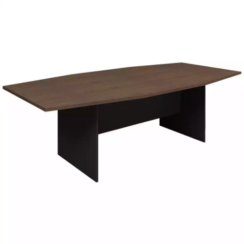 Picture of OM PREMIER BOARDROOM TABLE WITH H BASE 2400 X 1200 X 720MM REGAL WALNUT/CHARCOAL