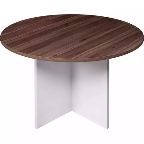 Picture of OM PREMIER ROUND MEETING TABLE 1200 X 720MM CASNAN/WHITE