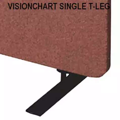 Picture of VISIONCHART SINGLE T-LEG FOR ZIP ACOUSTIC EXTENDABLE PANEL BLACK