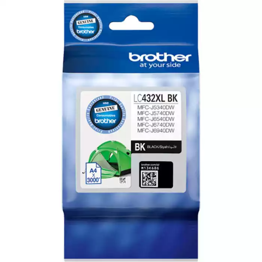 Picture of BROTHER LC432XL INK CARTRIDGE HIGH YIELD BLACK