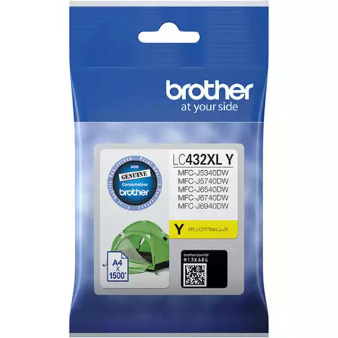 Picture of BROTHER LC432XL INK CARTRIDGE HIGH YIELD YELLOW