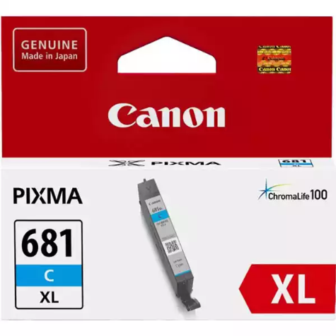 Picture of CANON CLI681XL INK CARTRIDGE HIGH YIELD CYAN