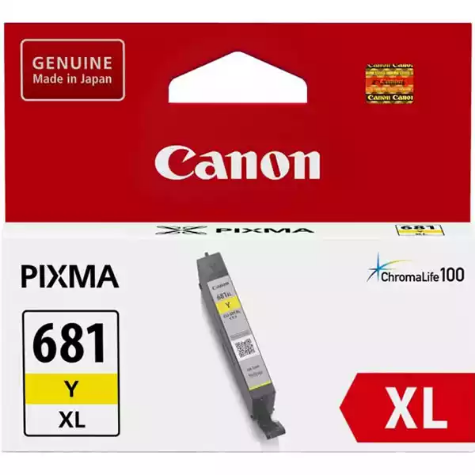 Picture of CANON CLI681XL INK CARTRIDGE HIGH YIELD YELLOW