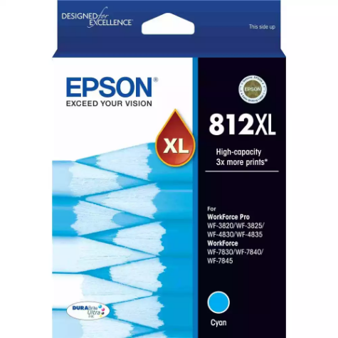 Picture of EPSON 812XL INK CARTRIDGE HIGH YIELD CYAN