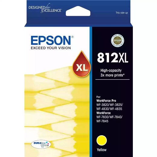 Picture of EPSON 812XL INK CARTRIDGE HIGH YIELD YELLOW