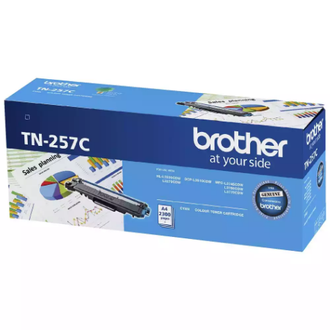 Picture of BROTHER TN257 TONER CARTRIDGE CYAN