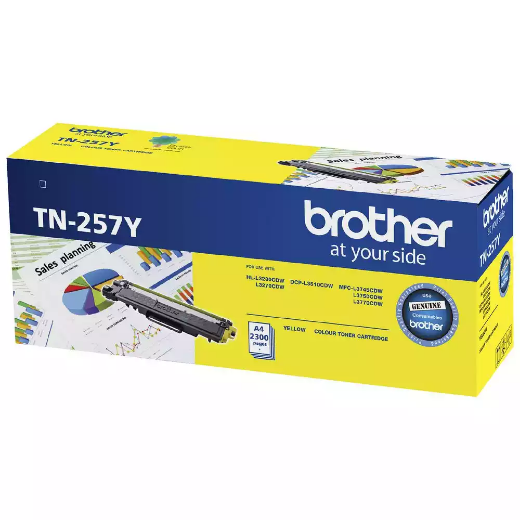 Picture of BROTHER TN257 TONER CARTRIDGE YELLOW