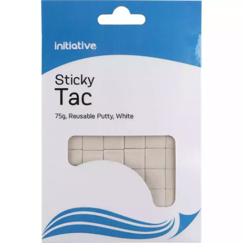 Picture of INITIATIVE STICKY TAC ADHESIVE 75G WHITE