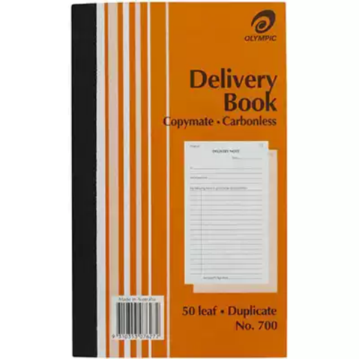 Picture of OLYMPIC 700 DELIVERY BOOK CARBONLESS DUPLICATE 50 LEAF 200 X 125MM