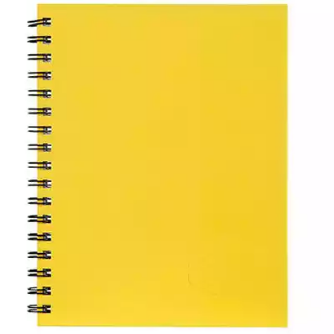 Picture of SPIRAX 512 NOTEBOOK 7MM RULED HARD COVER SPIRAL BOUND A4 200 PAGE YELLOW