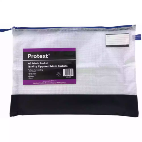 Picture of PROTEXT MESH POUCH WITH NOTE POCKET A3 ASSORTED