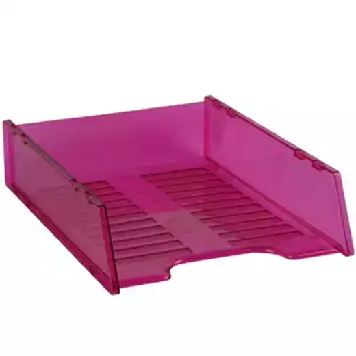 Picture of ITALPLAST MULTI FIT DOCUMENT TRAY A4 TINTED PINK