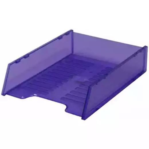 Picture of ITALPLAST MULTI FIT DOCUMENT TRAY A4 TINTED PURPLE