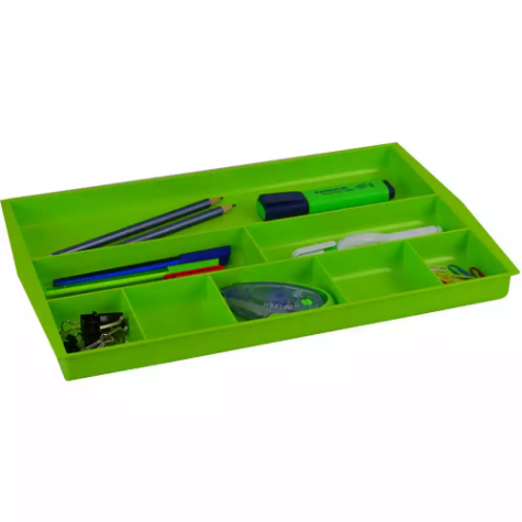 Picture of ITALPLAST DRAWER TIDY 8 COMPARTMENT LIME