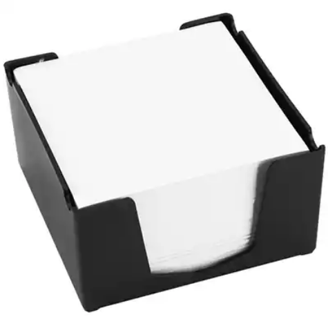 Picture of ITALPLAST MEMO CUBE HOLDER WITH PAPER BLACK