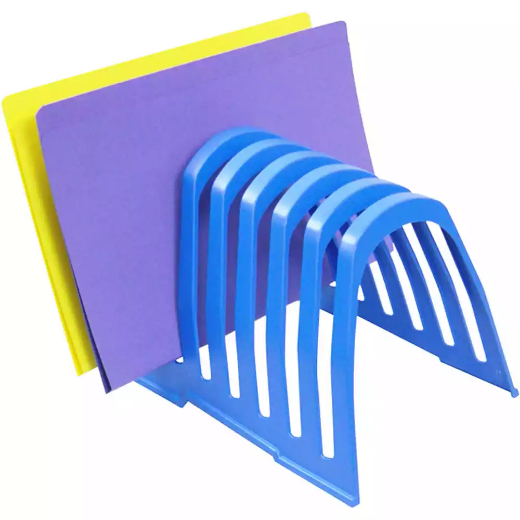 Picture of ITALPLAST PLASTIC STEP FILE ORGANISER BLUEBERRY