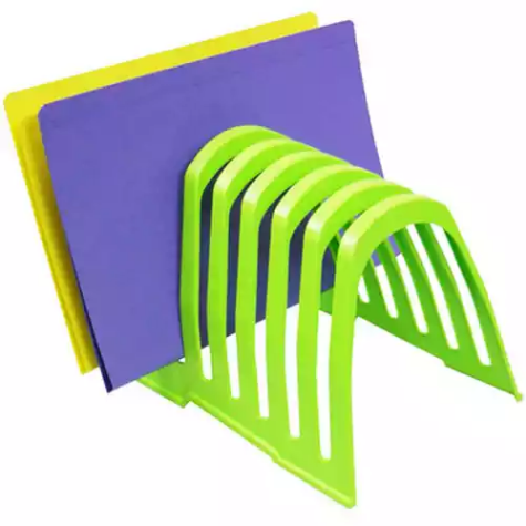 Picture of ITALPLAST PLASTIC STEP FILE ORGANISER LIME