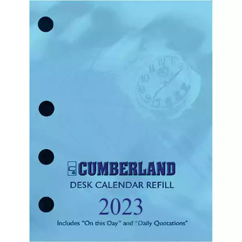 Picture of CUMBERLAND 2023 DESK CALENDAR REFILL SIDE PUNCH