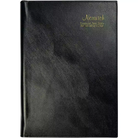 Picture of CUMBERLAND NORWICH 2024-2025 FINANCIAL YEAR DIARY DAY TO PAGE A4 BLACK