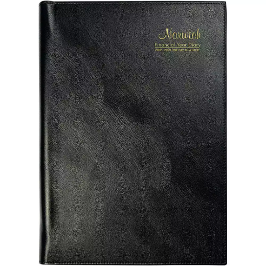 Picture of CUMBERLAND NORWICH 2024-2025 FINANCIAL YEAR DIARY DAY TO PAGE A4 BLACK