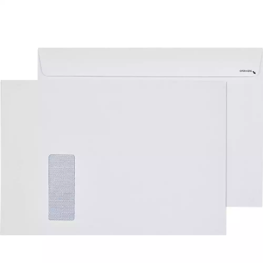 Picture of CUMBERLAND C4 ENVELOPES SECRETIVE BOOKLET MAILER WINDOWFACE STRIP SEAL EASY OPEN 100GSM 324 X 229MM WHITE BOX 250