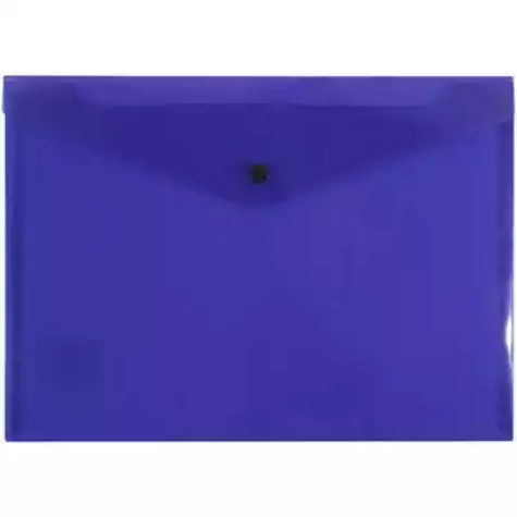 Picture of BANTEX DOCUMENT FOLDER BUTTON CLOSURE A4 TRANSPARENT PURPLE