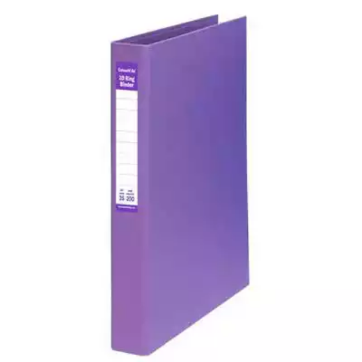 Picture of COLOURHIDE RING BINDER PE 2D 25MM A4 PURPLE