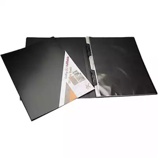 Picture of COLBY DISPLAY BOOK INSERT COVER REFILLABLE 20 POCKET A3 BLACK