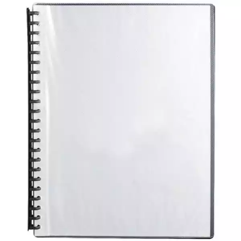 Picture of MARBIG DISPLAY BOOK REFILLABLE 20 POCKET A4 CLEAR/BLACK