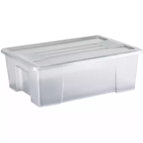 Picture of ITALPLAST STORAGE+ MODULAR STORAGE BOX WITH LID 10 LITRE GRAPHITE