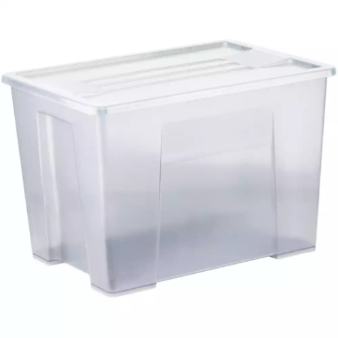 Picture of ITALPLAST STORAGE+ MODULAR STORAGE BOX WITH LID 20 LITRE GRAPHITE