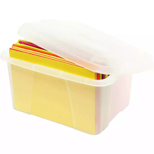 Picture of CRYSTALFILE MINI PORTA STORAGE BOX 20 LITRE CLEAR