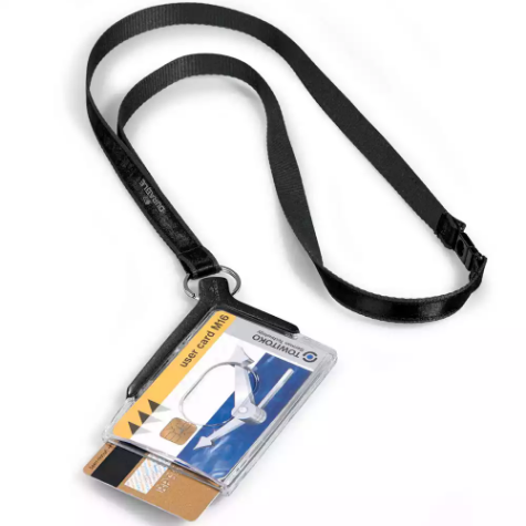 Picture of DURABLE DELUXE DUO CARD HOLDER WITH LANYARD