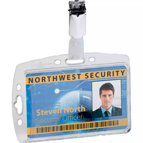 Picture of DURABLE SECURITY PASS HOLDER WITH CLIP BOX 25