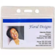 Picture of REXEL ID POUCH SOFT LANDSCAPE 94 X 78MM CLEAR PACK 10