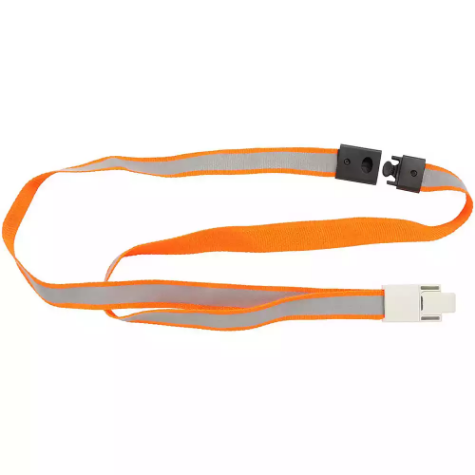 Picture of REXEL ID LANYARD REFLECTIVE HIGH VISABILITY ORANGE PACK 5