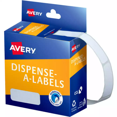 Picture of AVERY 937210 GENERAL USE LABELS 13 X 36MM WHITE BOX 700