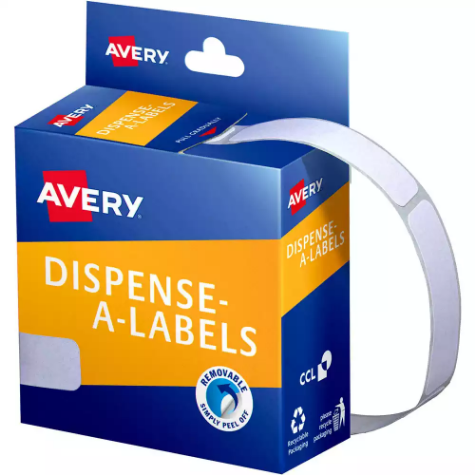 Picture of AVERY 937212 GENERAL USE LABELS 13 X 49MM WHITE BOX 550