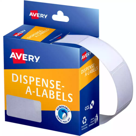 Picture of AVERY 937217 GENERAL USE LABELS 19 X 36MM WHITE BOX 450