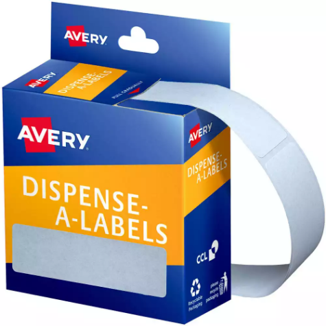 Picture of AVERY 937218 GENERAL USE LABELS 19 X 64MM WHITE BOX 280
