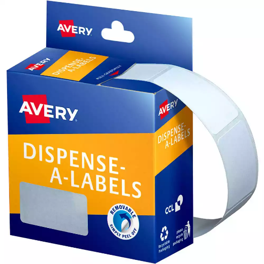 Picture of AVERY 937220 GENERAL USE LABELS 24 X 38MM WHITE BOX 380