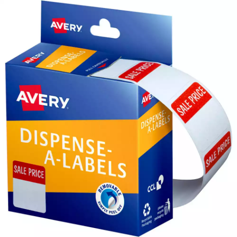 Picture of AVERY 937255 MESSAGE LABELS SALE PRICE 24 X 32MM PACK 400