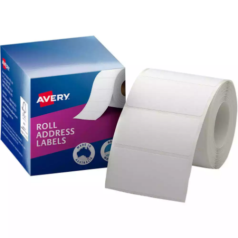 Picture of AVERY 937104 ADDRESS LABEL 70 X 36MM ROLL WHITE BOX 500