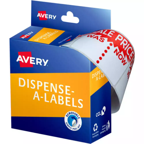 Picture of AVERY 937309 MESSAGE LABELS SALE WAS/NOW 44 X 63MM PACK 400