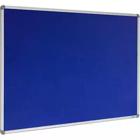 Picture of VISIONCHART CORPORATE FELT PINBOARD ALUMINIUM FRAME 1200 X 900MM ROYAL BLUE