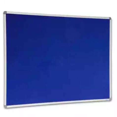 Picture of VISIONCHART CORPORATE FELT PINBOARD ALUMINIUM FRAME 1800 X 1200MM ROYAL BLUE