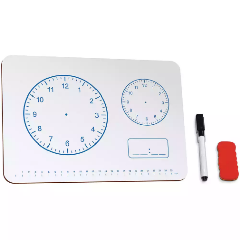 Picture of JPM WHITEBOARD CLOCK A4 WHITE