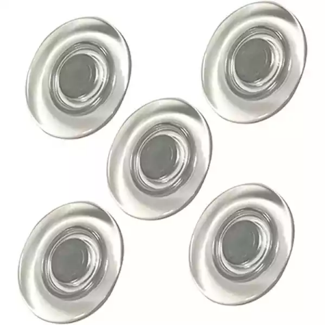 Picture of VISIONCHART GLASSBOARD SUPER STRONG MAGNETIC BUTTONS 30MM CLEAR PACK 5